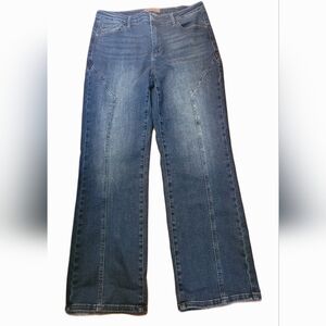 Judy Blue Womens Jeans Size 15 Straight Fit Mid Seam Dark Wash Western Core